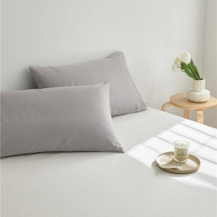 新款40S单品彩虹糖系列-枕套 彩虹-蜜灰