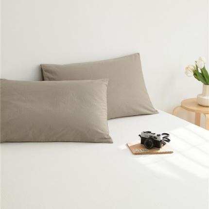 新款40S单品彩虹糖系列-枕套 彩虹-中灰