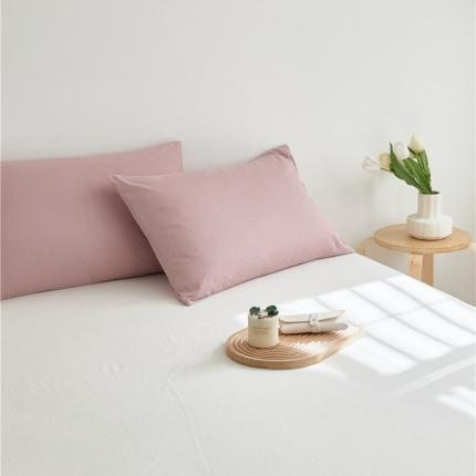 91家纺网 家纺一手货源 找家纺 新款40S单品彩虹糖系列-枕套 彩虹-粉