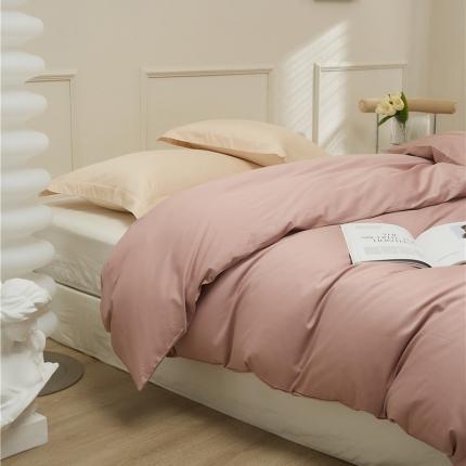 新款长绒棉单品系列-被套 浅莓粉