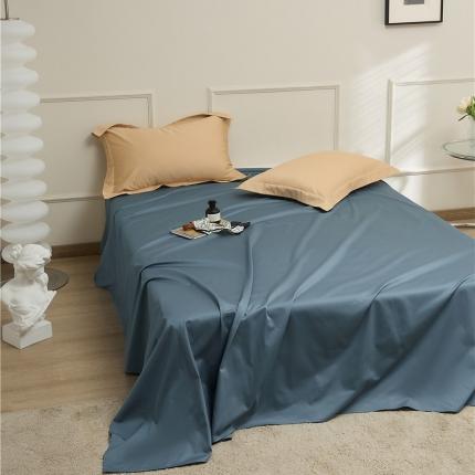 新款长绒棉单品系列-床单 菊蓝