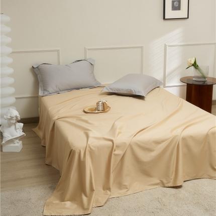 新款长绒棉单品系列-床单 奶油杏