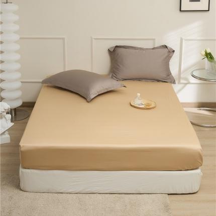 新款长绒棉单品系列-床笠 奶油杏