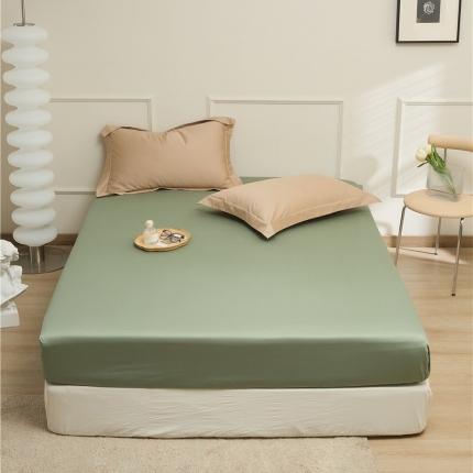 91家纺网 家纺一手货源 找家纺 新款长绒棉单品系列-床笠 若竹绿