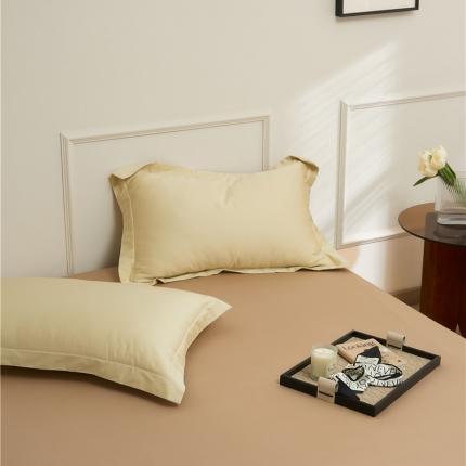 新款长绒棉单品系列-枕套 白茶色