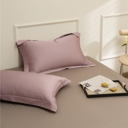新款长绒棉单品系列-枕套 黛紫色