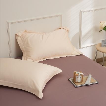 新款长绒棉单品系列-枕套 秋梨色