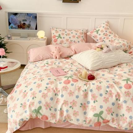 91家纺网 家纺一手货源 找家纺 昔可 2023春日新款全棉3 春日樱花