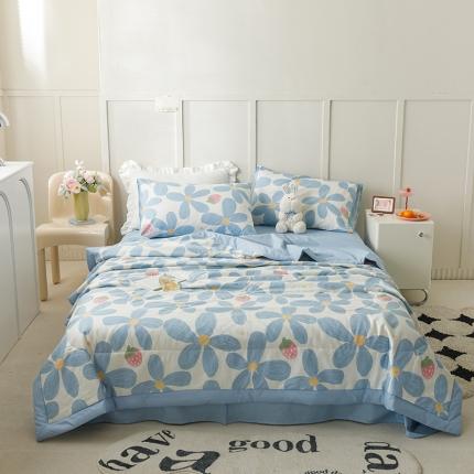 91家纺网 家纺一手货源 找家纺 （总）简宜家居 2023新款纯棉全棉大豆夏凉被直播爆款