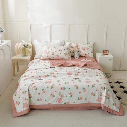 91家纺网 家纺一手货源 找家纺 （总）简宜家居 2023新款纯棉全棉大豆夏凉被直播爆款