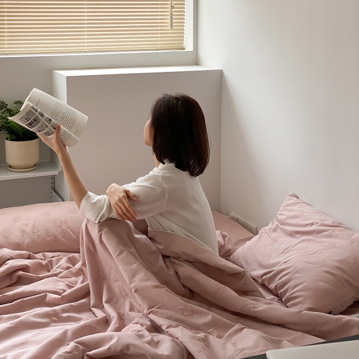 91家纺网 家纺一手货源 找家纺 （总）莱福仕家纺2024新款泡芙水洗棉大豆夏被