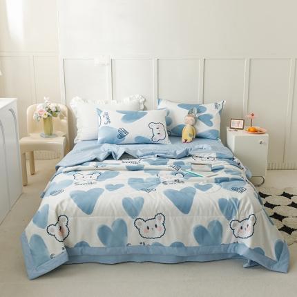 91家纺网 家纺一手货源 找家纺 （总）简宜家居 2023新款纯棉全棉大豆夏凉被直播爆款