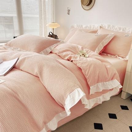 91家纺网 家纺一手货源 找家纺 （总）雅萱 2023新款华夫格四件套