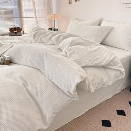 91家纺网 家纺一手货源 找家纺 （总）雅萱 2023新款华夫格四件套