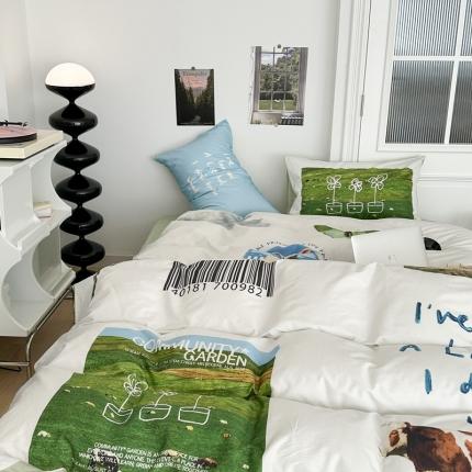 91家纺网 家纺一手货源 找家纺 昔可 2023新款大版全棉 草原羊驼