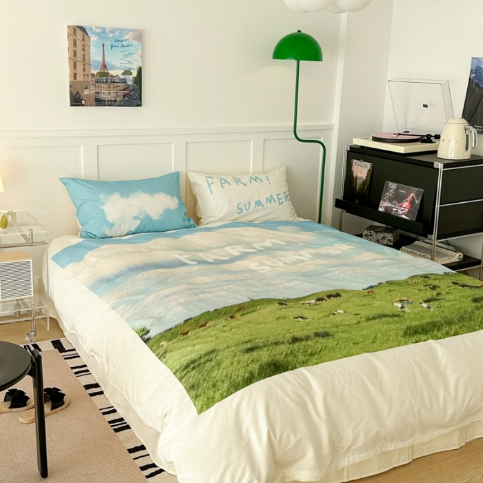 91家纺网 家纺一手货源 找家纺 昔可 2023新款大版全棉 草原牧民