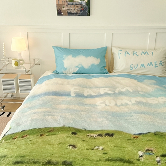 91家纺网 家纺一手货源 找家纺 昔可 2023新款大版全棉 草原牧民