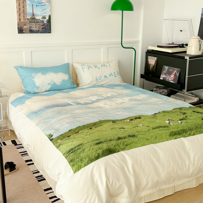 91家纺网 家纺一手货源 找家纺 昔可 2023新款大版全棉 草原牧民