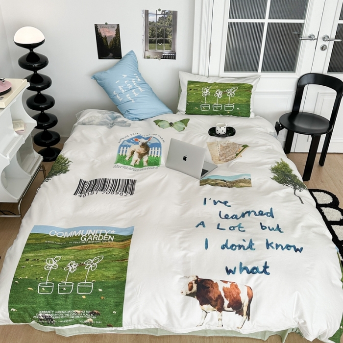 91家纺网 家纺一手货源 找家纺 昔可 2023新款大版全棉 草原羊驼