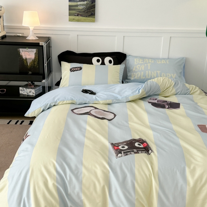 91家纺网 家纺一手货源 找家纺 昔可 2023新款大版全棉 复古胶片