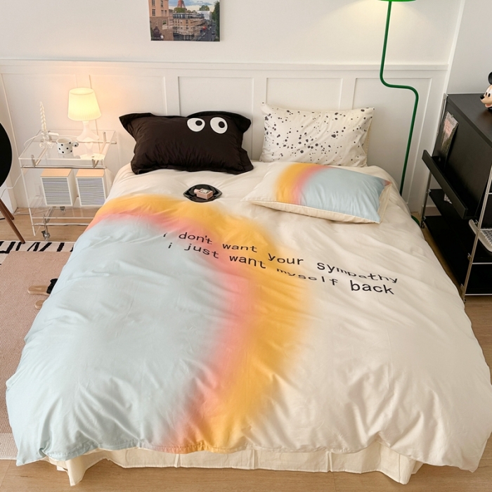 91家纺网 家纺一手货源 找家纺 昔可 2023新款大版全棉 渐变日落