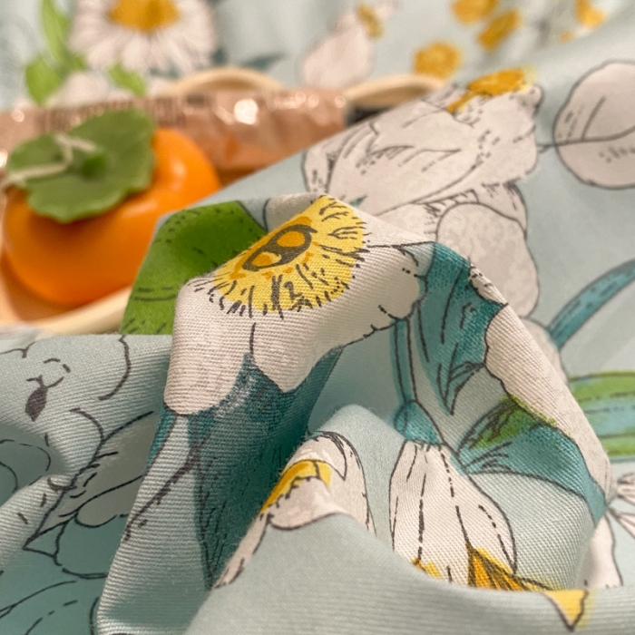 91家纺网 家纺一手货源 找家纺 晨希 2023新款全棉印花四件套 蓓蕾