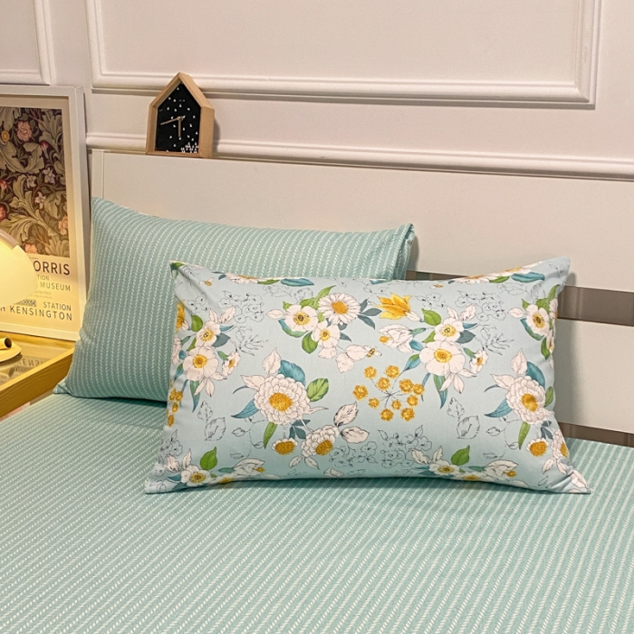 91家纺网 家纺一手货源 找家纺 晨希 2023新款全棉印花四件套 蓓蕾