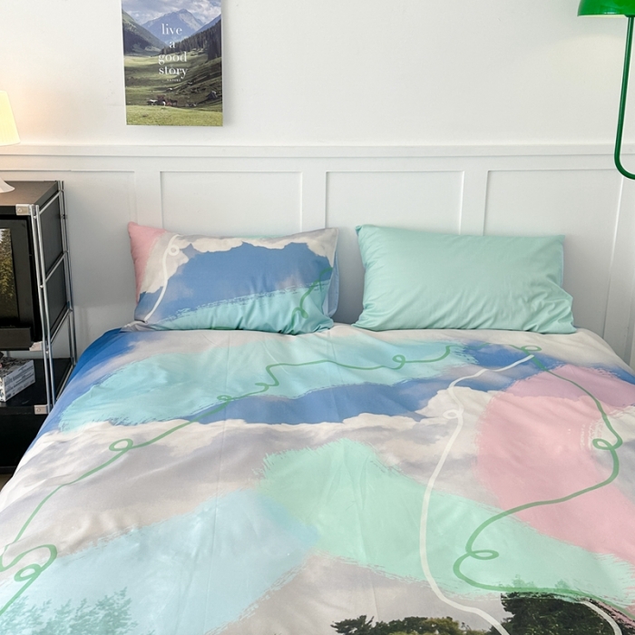 91家纺网 家纺一手货源 找家纺 昔可 2023新款大版全棉 挪威森林