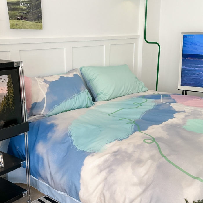 91家纺网 家纺一手货源 找家纺 昔可 2023新款大版全棉 挪威森林