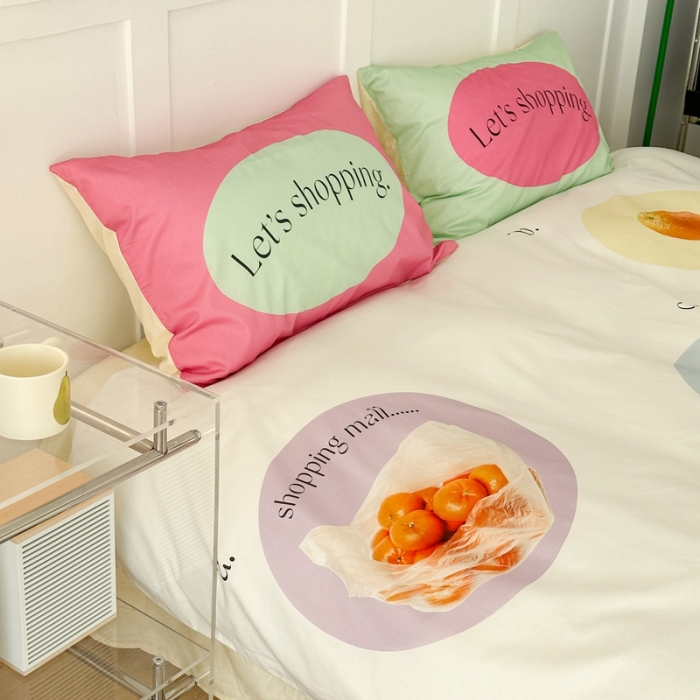 91家纺网 家纺一手货源 找家纺 昔可 2023新款大版全棉 水果甜品