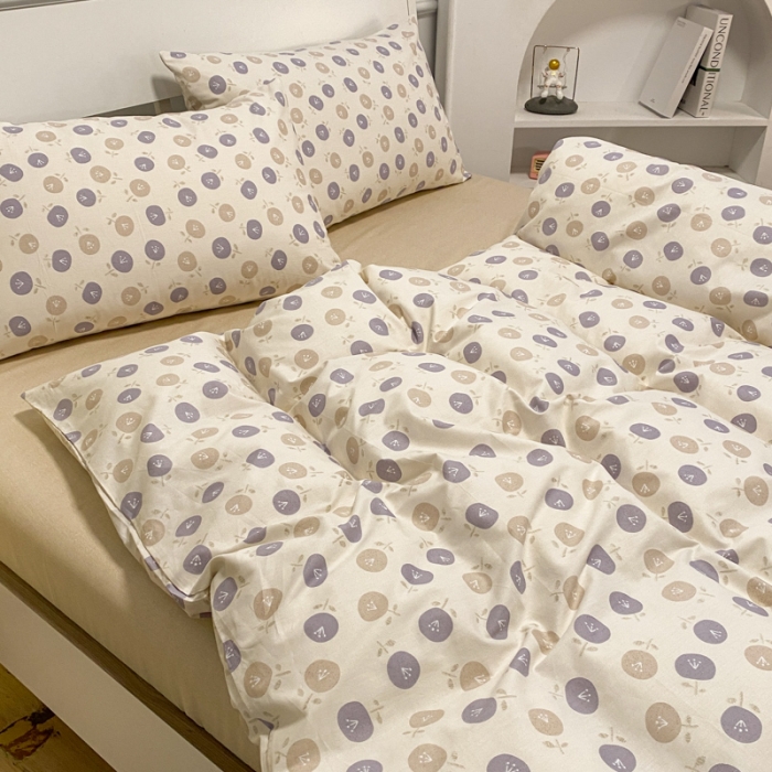 91家纺网 家纺一手货源 找家纺 晨希 2023新款全棉印花四件套 夕颜