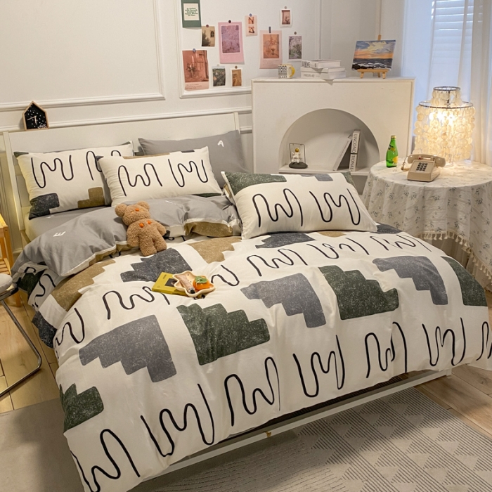 91家纺网 家纺一手货源 找家纺 晨希 2023新款全棉印花四件套 悉尼