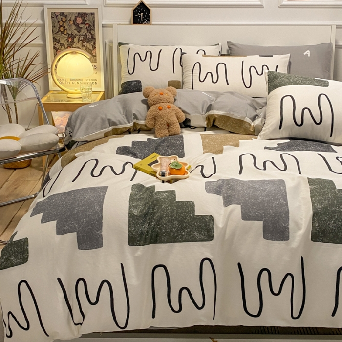 91家纺网 家纺一手货源 找家纺 晨希 2023新款全棉印花四件套 悉尼