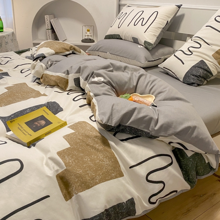 91家纺网 家纺一手货源 找家纺 晨希 2023新款全棉印花四件套 悉尼