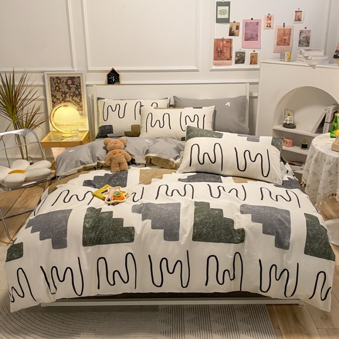 91家纺网 家纺一手货源 找家纺 晨希 2023新款全棉印花四件套 悉尼