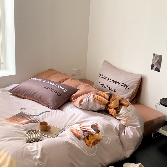 91家纺网 家纺一手货源 找家纺 昔可 2023新款大版全棉 下午茶咖啡