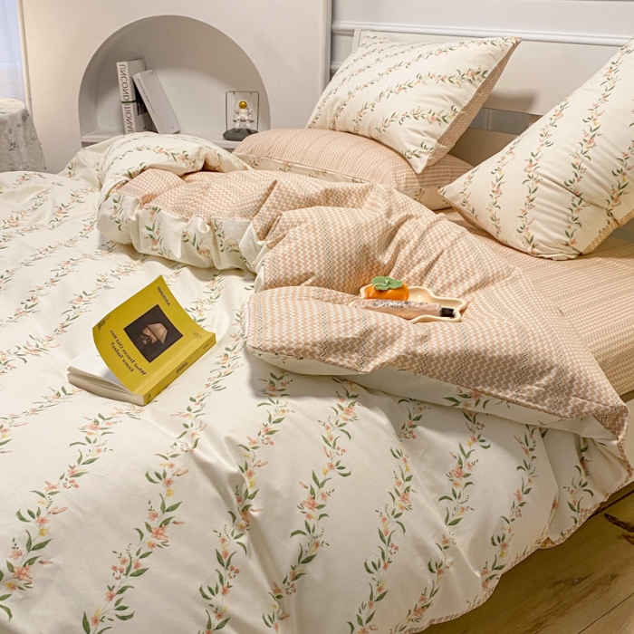 91家纺网 家纺一手货源 找家纺 晨希 2023新款全棉印花四件套 遐想