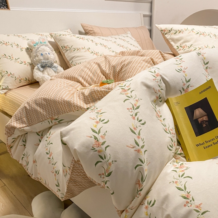 91家纺网 家纺一手货源 找家纺 晨希 2023新款全棉印花四件套 遐想