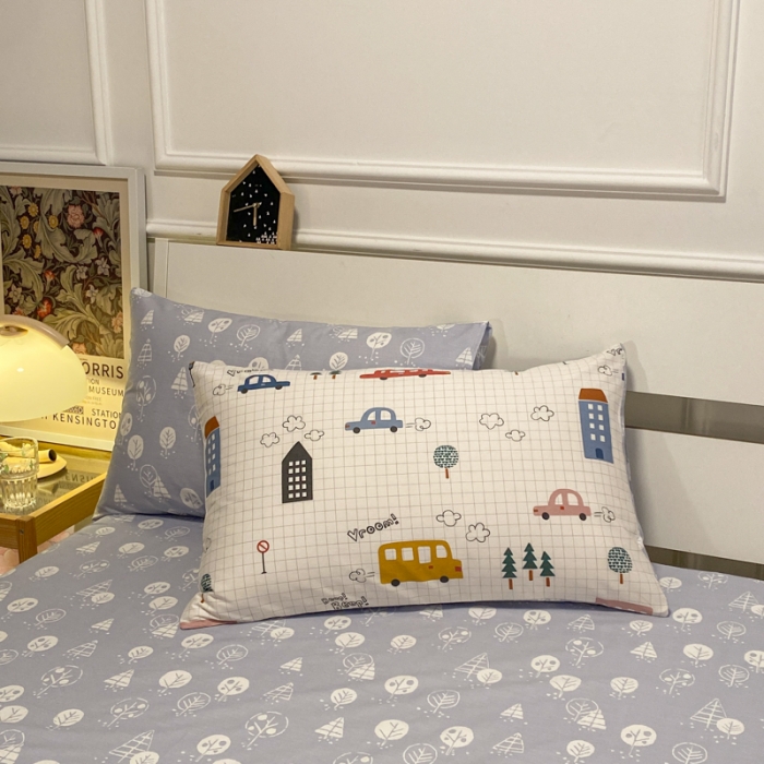 91家纺网 家纺一手货源 找家纺 晨希 2023新款全棉印花四件套 小心愿