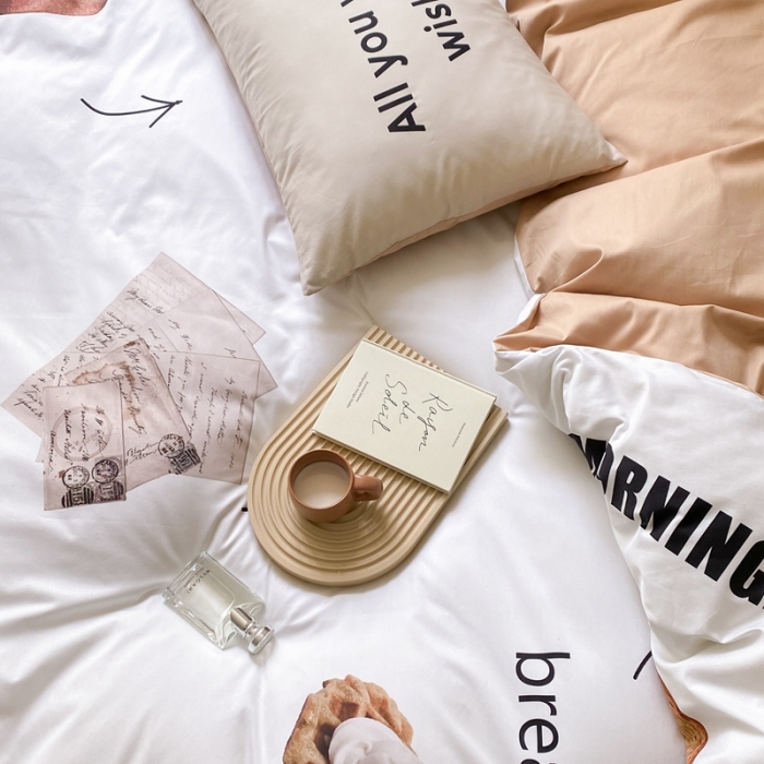 91家纺网 家纺一手货源 找家纺 昔可 2023新款大版全棉 小熊面包