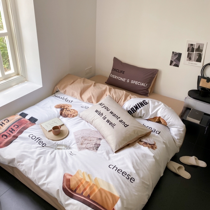 91家纺网 家纺一手货源 找家纺 昔可 2023新款大版全棉 小熊面包