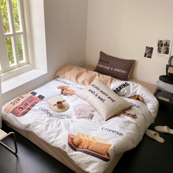 91家纺网 家纺一手货源 找家纺 昔可 2023新款大版全棉 小熊面包