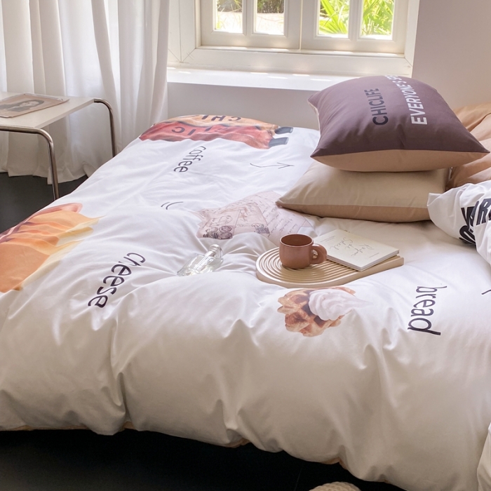 91家纺网 家纺一手货源 找家纺 昔可 2023新款大版全棉 小熊面包