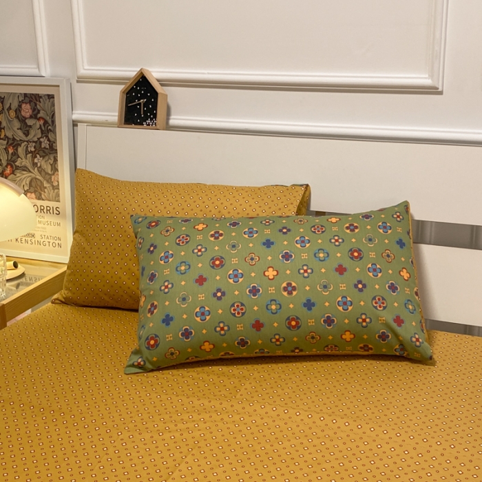 91家纺网 家纺一手货源 找家纺 晨希 2023新款全棉印花四件套 依丝克