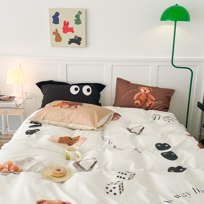 91家纺网 家纺一手货源 找家纺 昔可 2023新款大版全棉 早餐