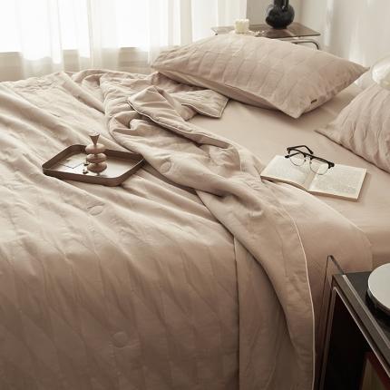 91家纺网 家纺一手货源 找家纺 （总）莱福仕家纺2024新款泡芙水洗棉大豆夏被