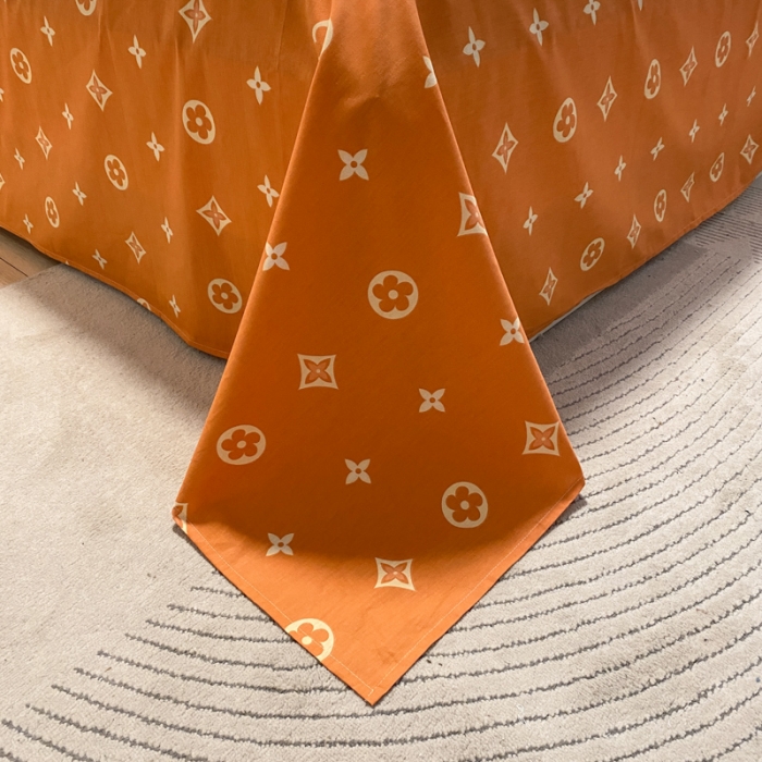 91家纺网 家纺一手货源 找家纺 晨希 2023新款全棉印花四件套 凡米