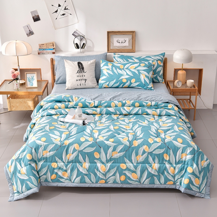 91家纺网 家纺一手货源 找家纺 圣楚 2024年新款简约时尚单夏被空调被夏凉被直播供货-好桔意