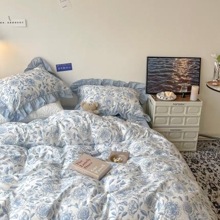 91家纺网 家纺一手货源 找家纺 （总）昔可 2023新款法式复古系列花边款