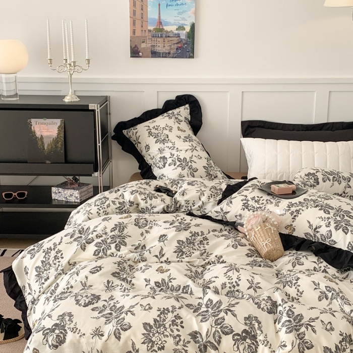 91家纺网 家纺一手货源 找家纺 （总）昔可 2023新款法式复古系列花边款